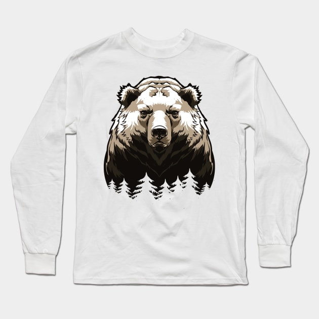 American Black Bear Long Sleeve T-Shirt by t-shiit